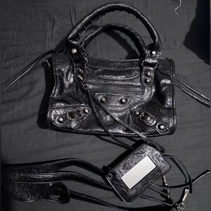 Balenci Black City Bag